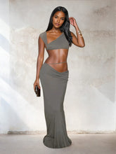 Asymmetric Two-Piece Skirt Set